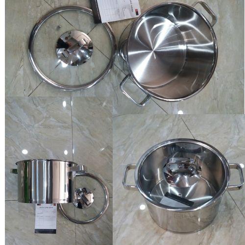 Combo bộ nồi từ 304 và xửng hấp inox 24cm Fivestar tặng 2 muỗng canh inox