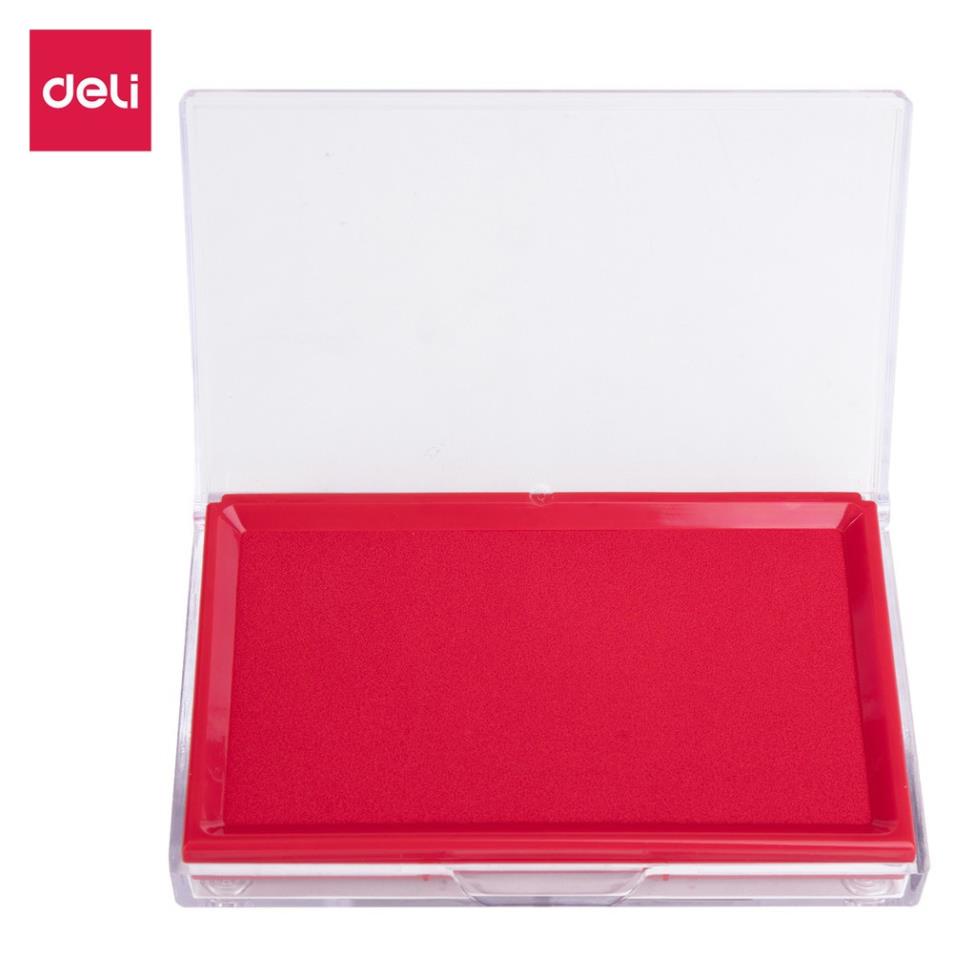 Khay mực dấu deli, 138x88x26 mm, đỏ - e9864