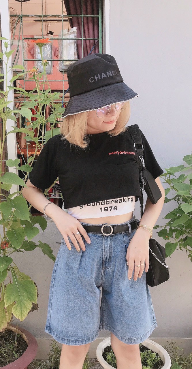 [HCM]Set Áo Croptop Ôm Cá Tính Kèm Bra nữ chất conton 79k