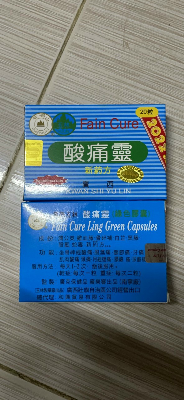 Toan thống linh - Fain Cure hỗ trợ xương khớp hiệu quả - Hộp 20 viên