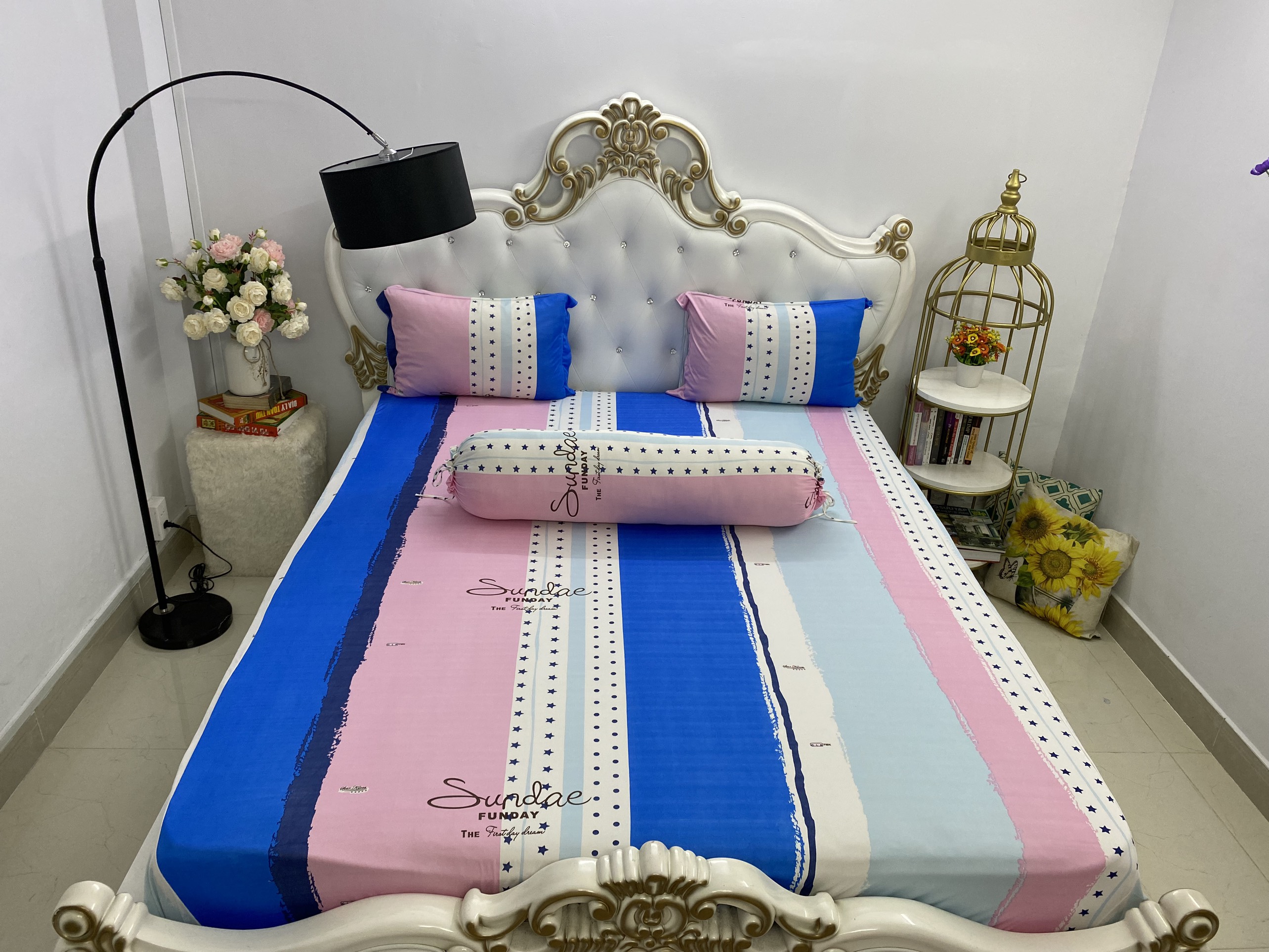 [HCM]Bộ Drap Thun Hàn Quốc mát lạnh { 4 món } BST hè thu