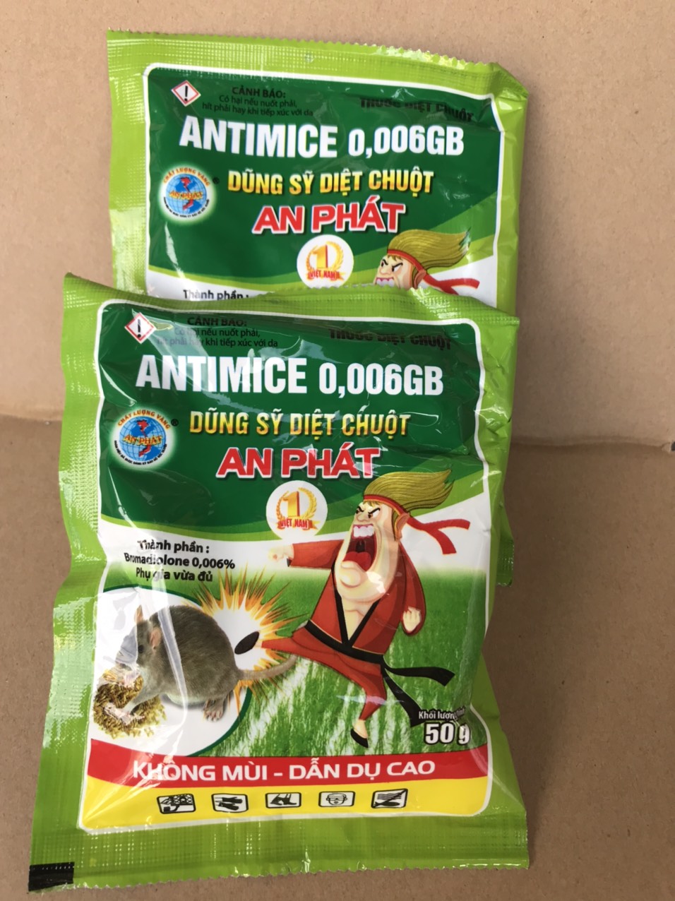 Bả thóc diệt chuột  2 gói 50gam