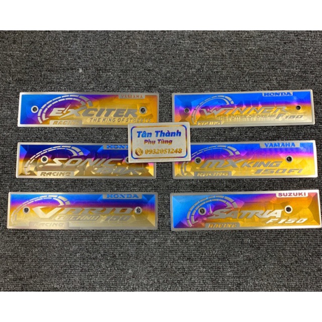 Bảng tên Titan kiểu 3D   Vario, Mxking, Satria, Exciter, Sonic, Winner