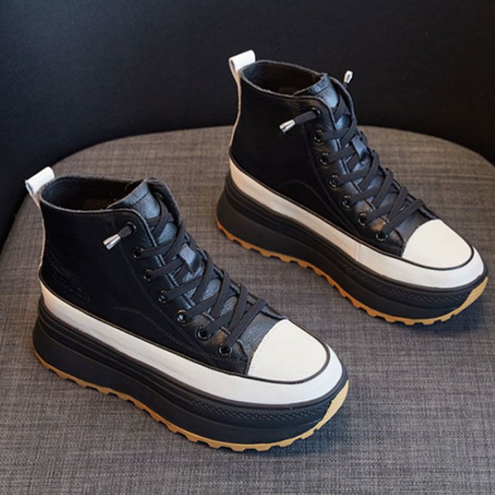 Giày Boot Đế Xuồng 7CM da pu PB390-4088