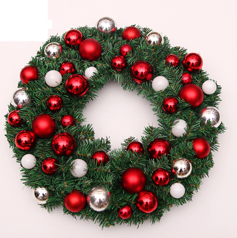 Vòng hoa nguyệt quế 40CM vòng hoa noel trang trí mẫu D26