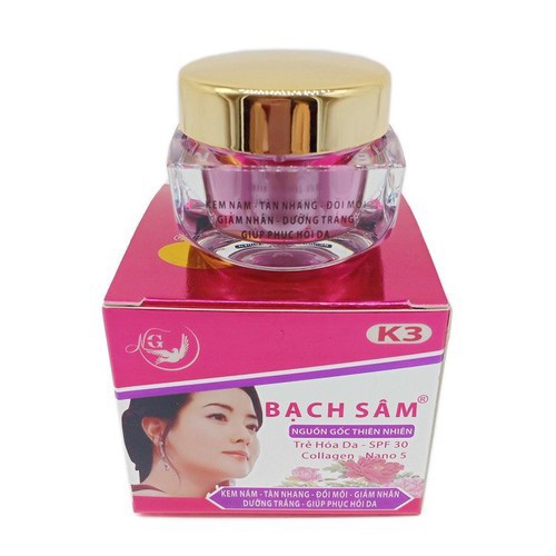 Kem bạch sâm k3 nám tàn nhang- đồi mồi- giảm nhăn dưỡng trắng - phục hồi da