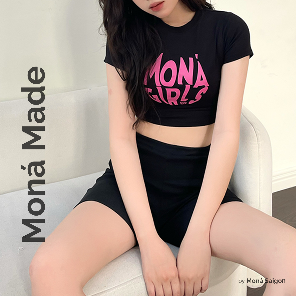 [VOUCHER 12%/149K] Quần short đen thun gân MONÁ - ELA
