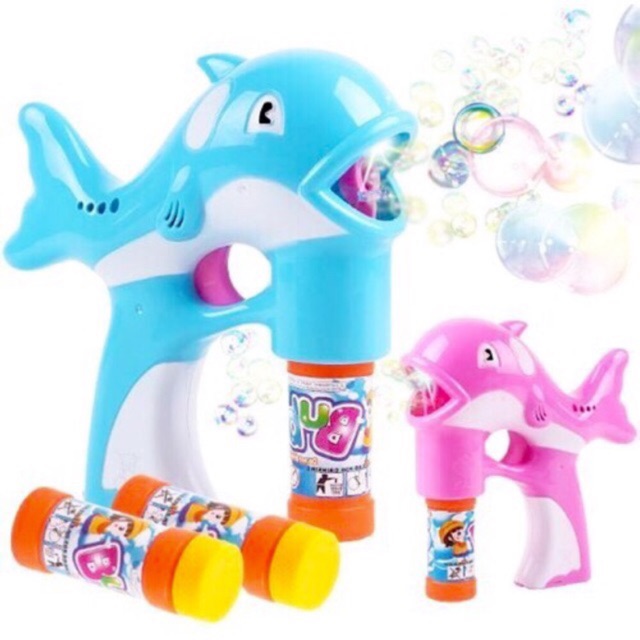 Bộ Đồ Chơi Cá Heo Bắn Bong Bóng Dành Cho Bé