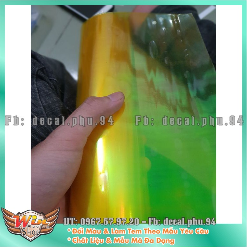 Film Dán choá đèn, demi, xi nhan vàng titan cao cấp các loại xe 100cm khổ 30cm