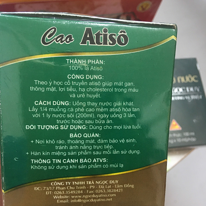 Cao Atiso Mềm ngọt hủ 200gr -Ngọc Duy