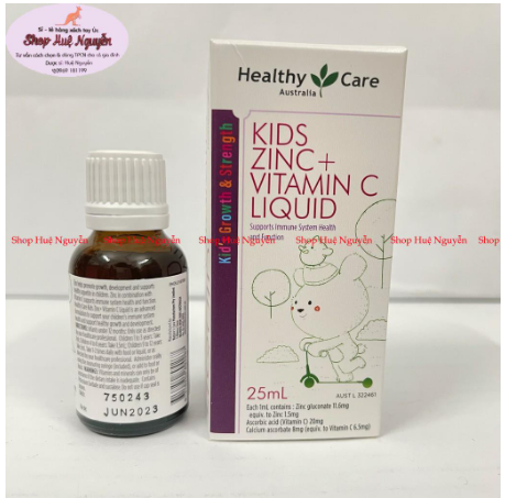 Hỗ trợ bổ sung kẽm và vitamin C cho trẻ Healthy care Kids ZinC + Vitamin C liquid
