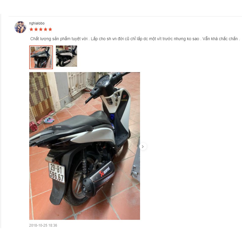 ỐP PÔ Scorpion 300i GẮN SH 2012 - 2019.