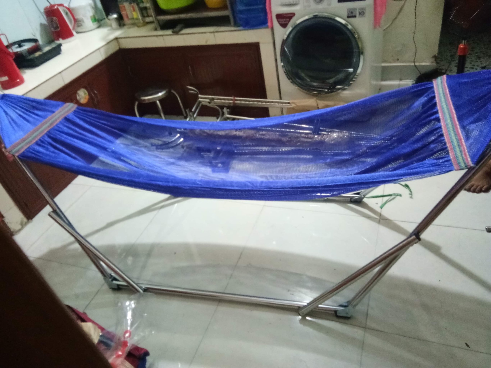 [HCM]Khung sắt mạ inox kèm võng
