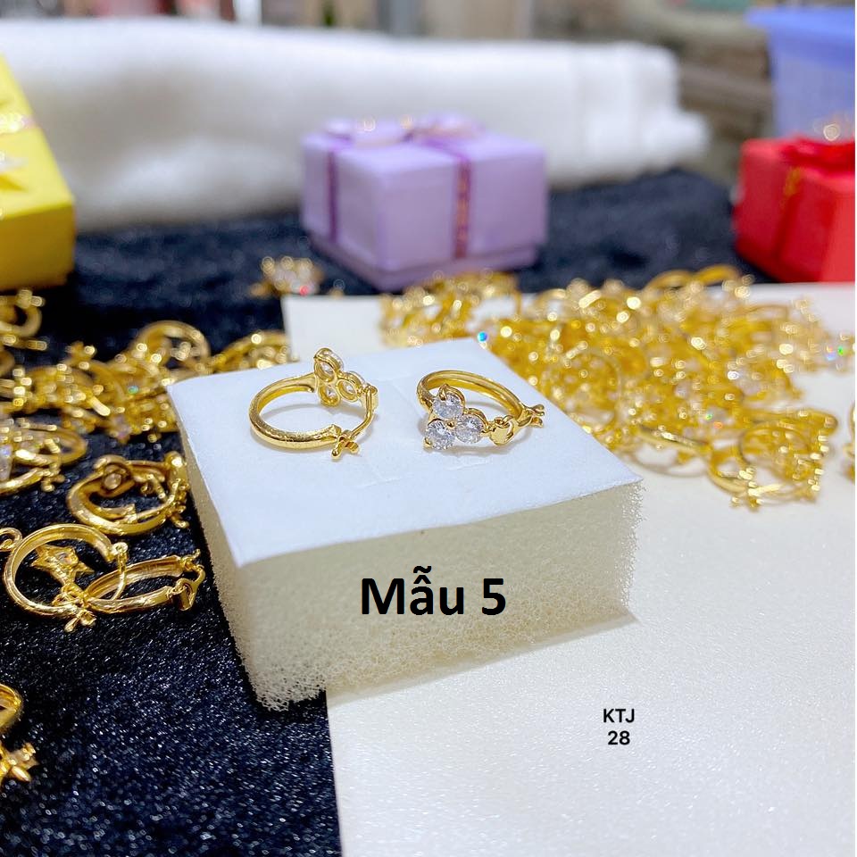 Bông tai vàng tây trẻ em các mẫu MS26