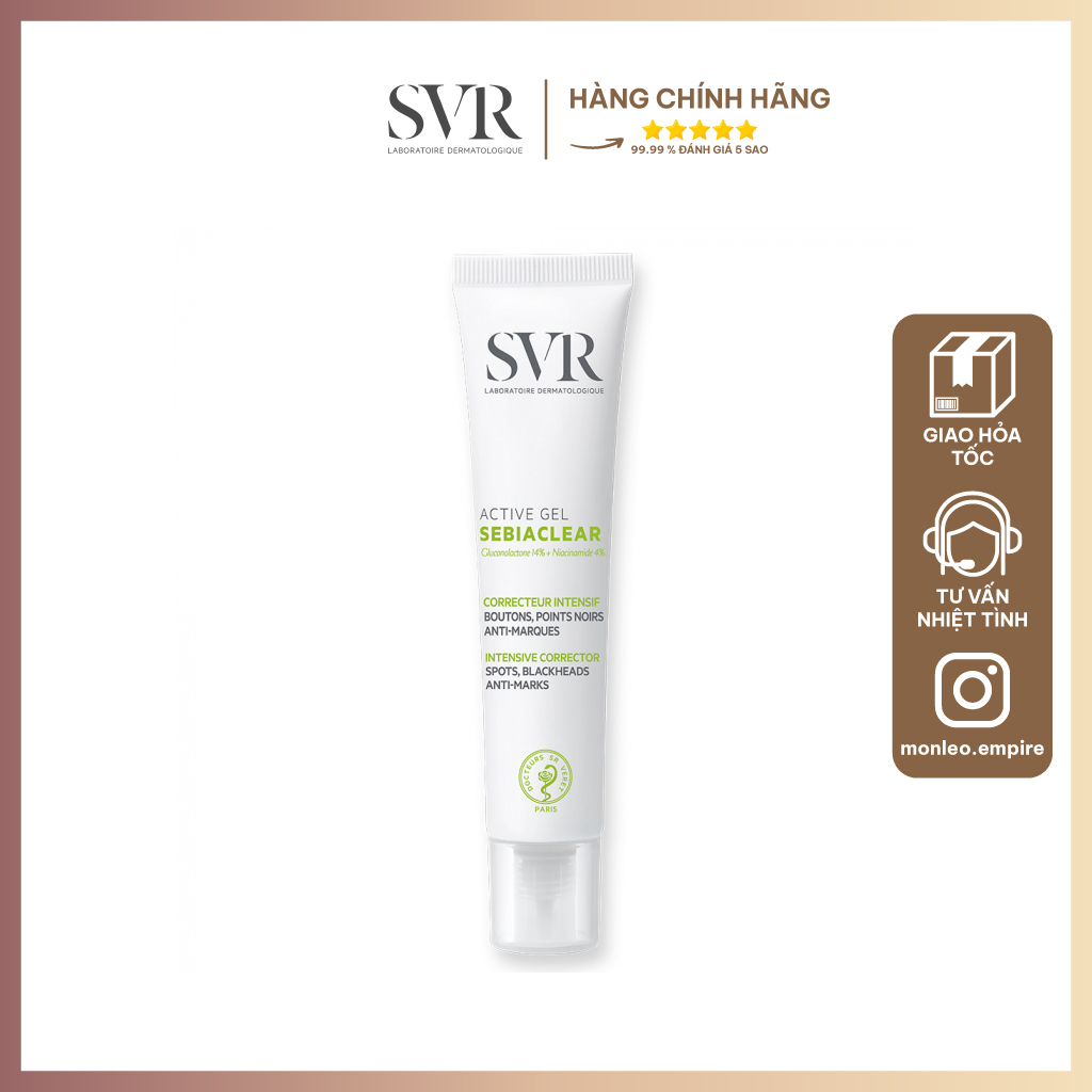 Kem dưỡng giảm mụn SVR SEBIACLEAR Active Gel 40ml