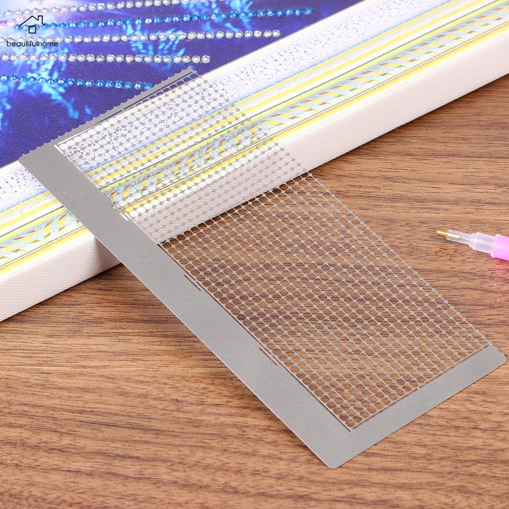 880 Holes Point Drill Ruler Diamond Painting Net Ruler Needlework Tool Embroidery Accessories