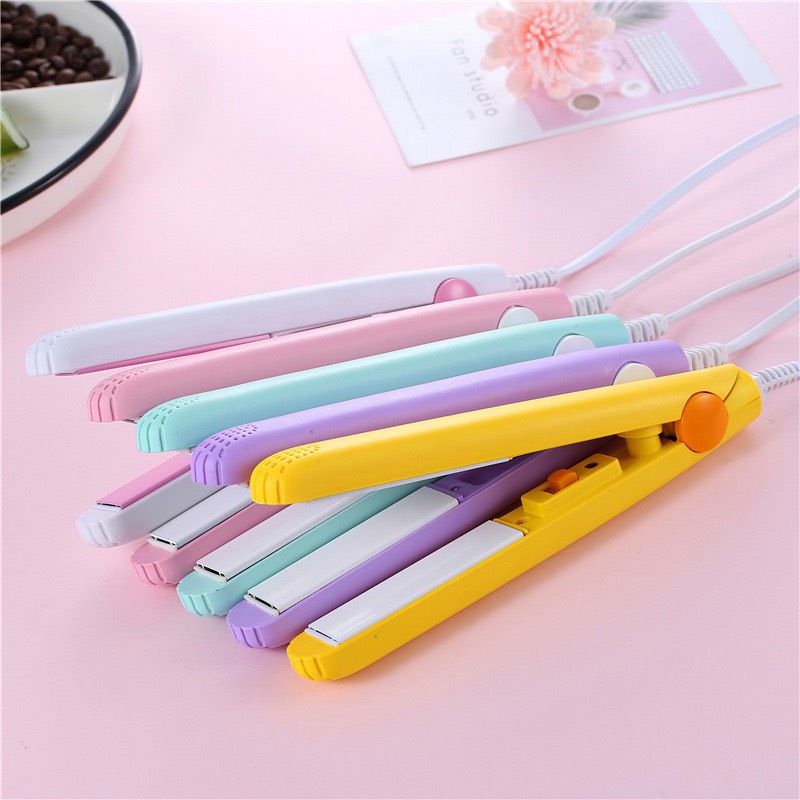 Máy Uốn Duỗi Tóc mini Padabanic máy ép tóc mini máy làm tóc mini 2in1 máy duỗi tóc mini