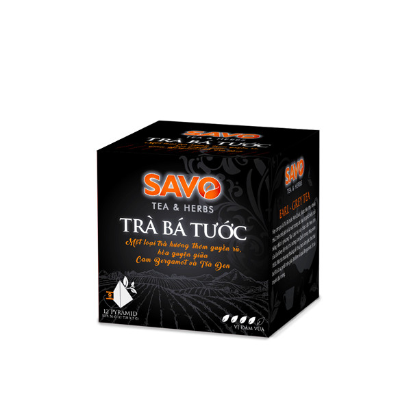 [HCM]Trà SAVO Bá Tước (Earl Grey Tea) - Hộp 12 Gói x 3g