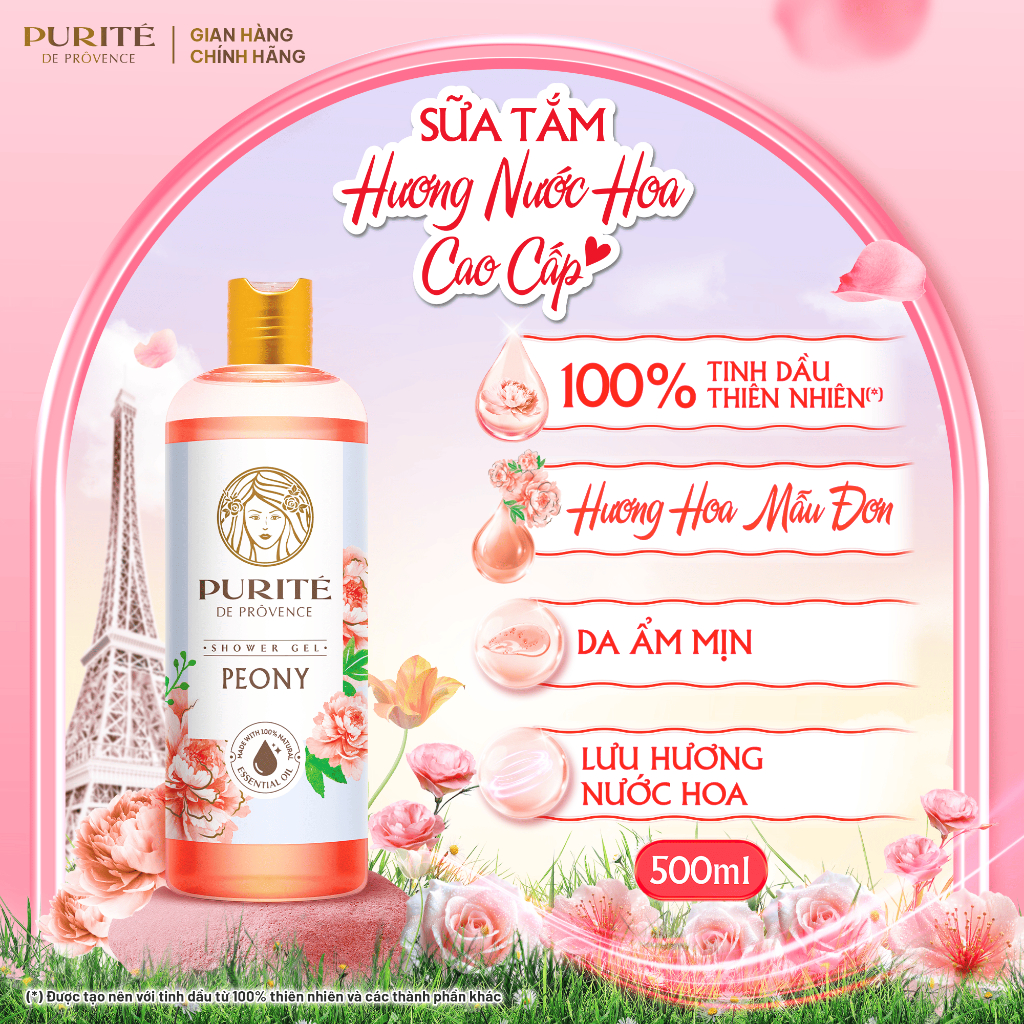 [BAO BÌ MỚI] Sữa Tắm Thiên Nhiên Purité 500ml