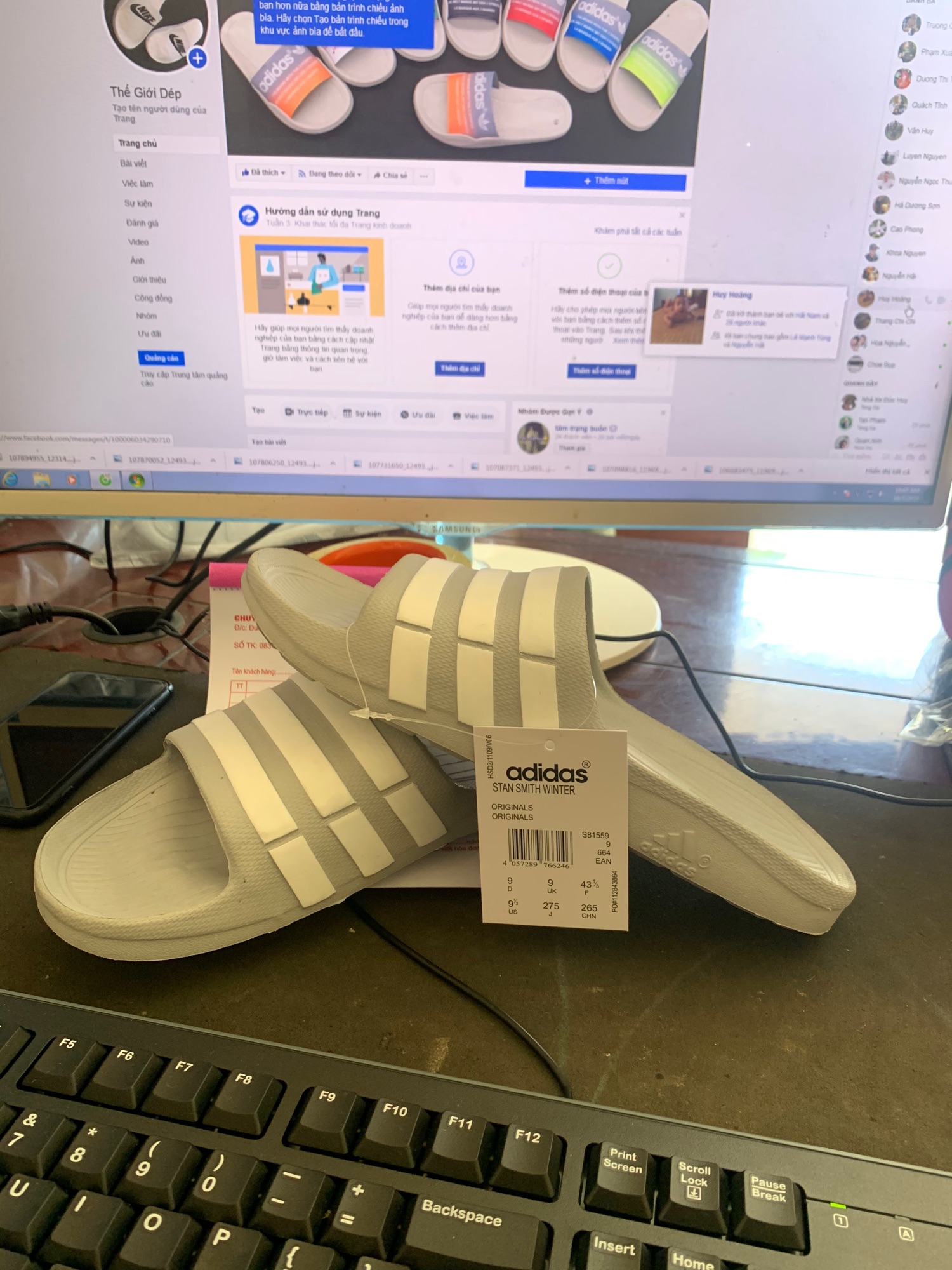 Dép Adidas Duramo Slide