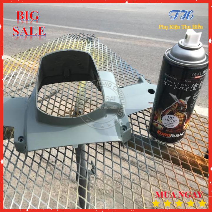 [HCM]Sơn Xịt Chính Hãng SAMURAI Dành Cho Xe Máy Lót Xám UCH210