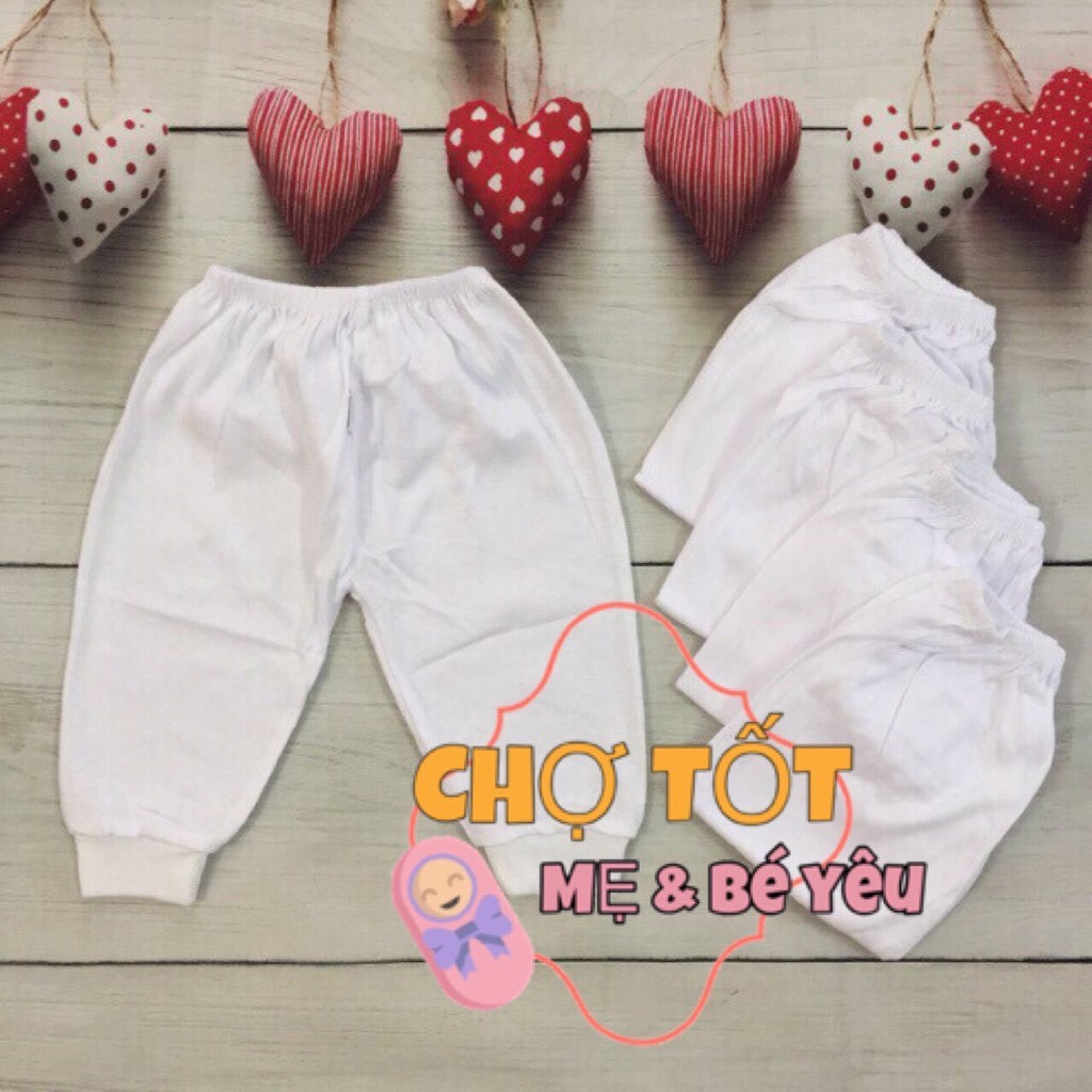 Set 5 quần dài ống bo cho bé sơ sinh-12kg