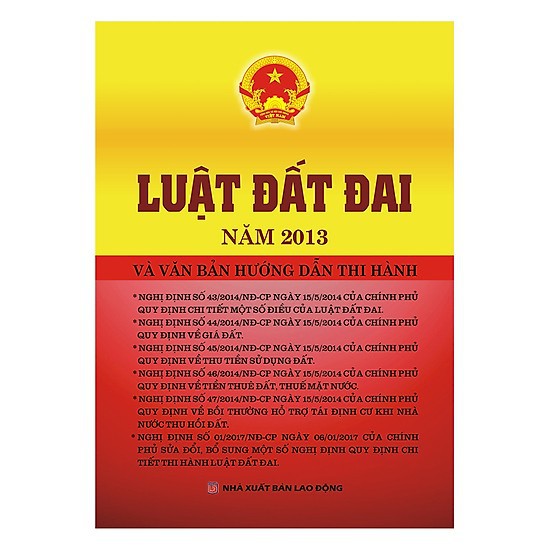 Sách - Luật Đất Đai  Và Văn Bản Hướng Dẫn Thi Hành