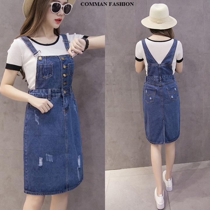 CAO CẤP Yếm Jean Nữ Duyên Dáng 3974