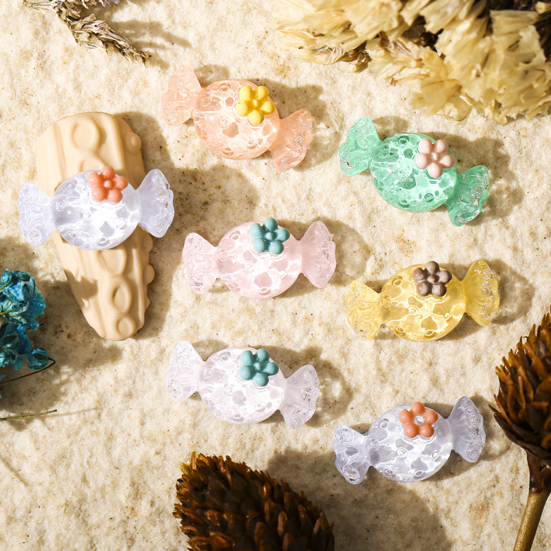 Set 10 charm kẹo trang trí móng