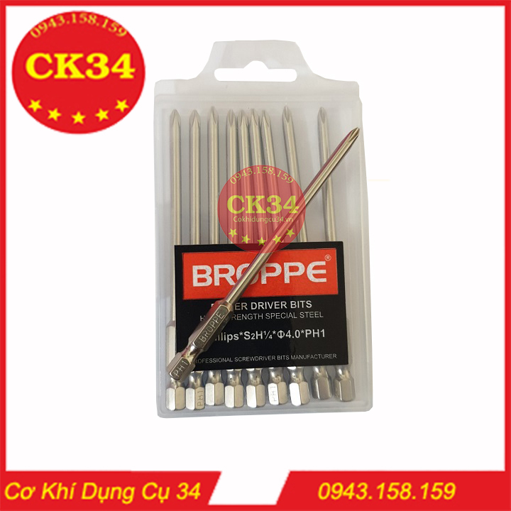 Mũi Vít Bake Phi 4 PH1 Chuôi Lục Giác Cho Máy Khoan, Bắn Vít