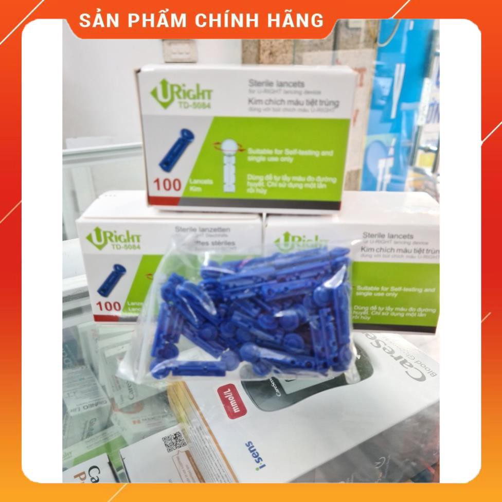 Hộp 100c Kim chích máu Uright (Dùng cho máy đo tiểu đường)