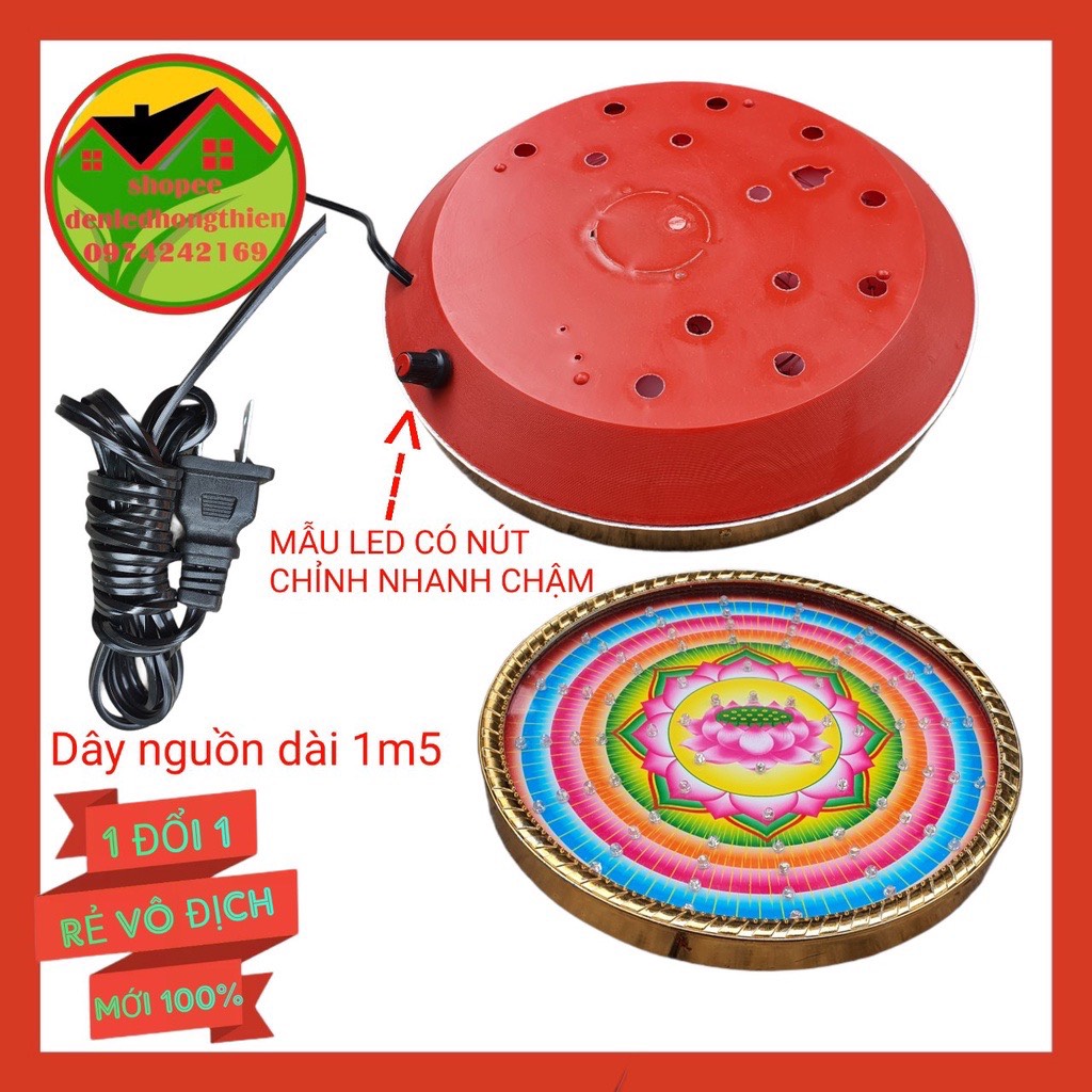 Đèn hào quang cơ và led, hình sen và hình vạn