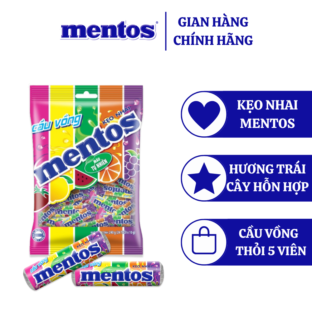 Kẹo nhai Mentos nhiều hương
