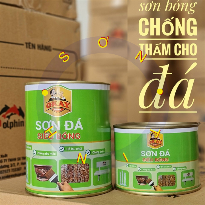 Sơn Đá Siêu Bóng Okay 400g