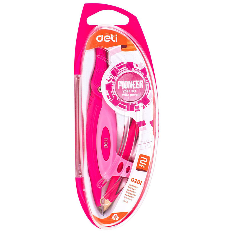 Compa chì gỗ Deli G20102 Pioneer hộp nhựa