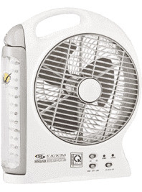 QUẠT SẠC KIÊM ĐÈN SẠC HONJIANDA HJD- FL101 LED