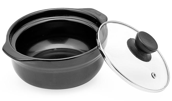 NỒI ĐẤT NẮP KÍNH - NỒI KHO CÁ 1.l5