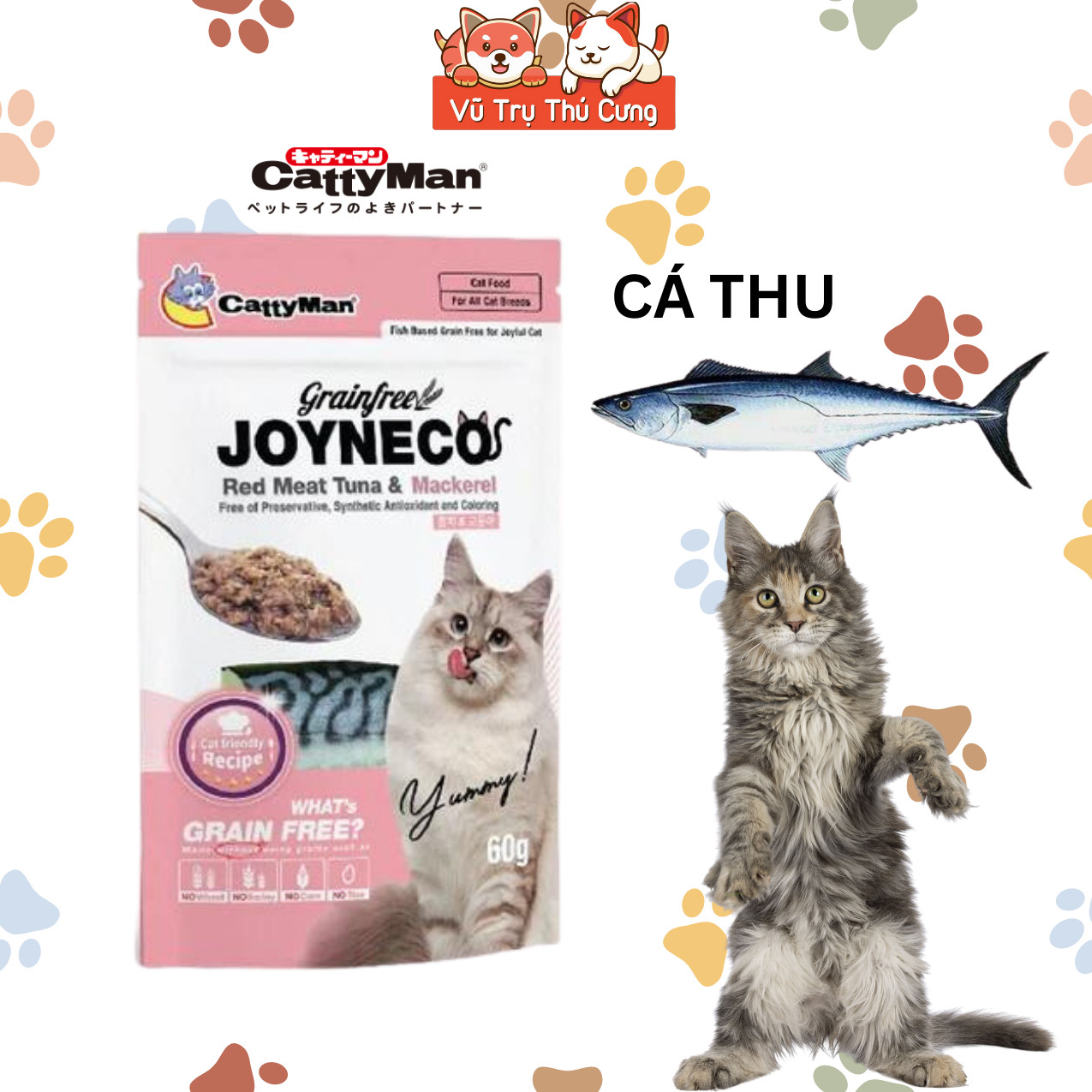 Pate catty man joyneco cat pack 60g