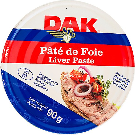 Patê gan heo dak liver paste - nhập khẩu đan mạch 90g