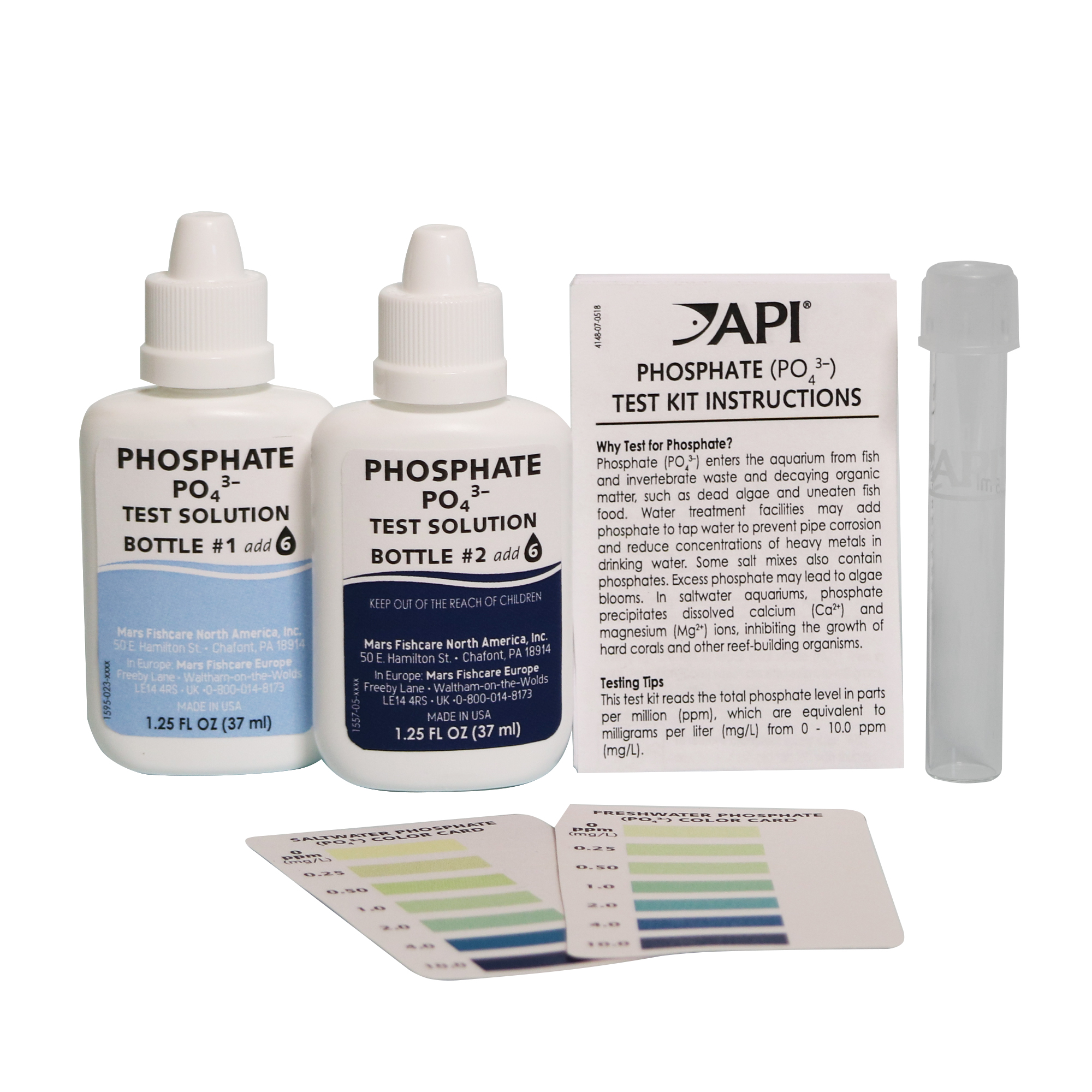 API - Test Phosphat kit - Kiểm tra phốt phát PO4 nước ngọt & mặn