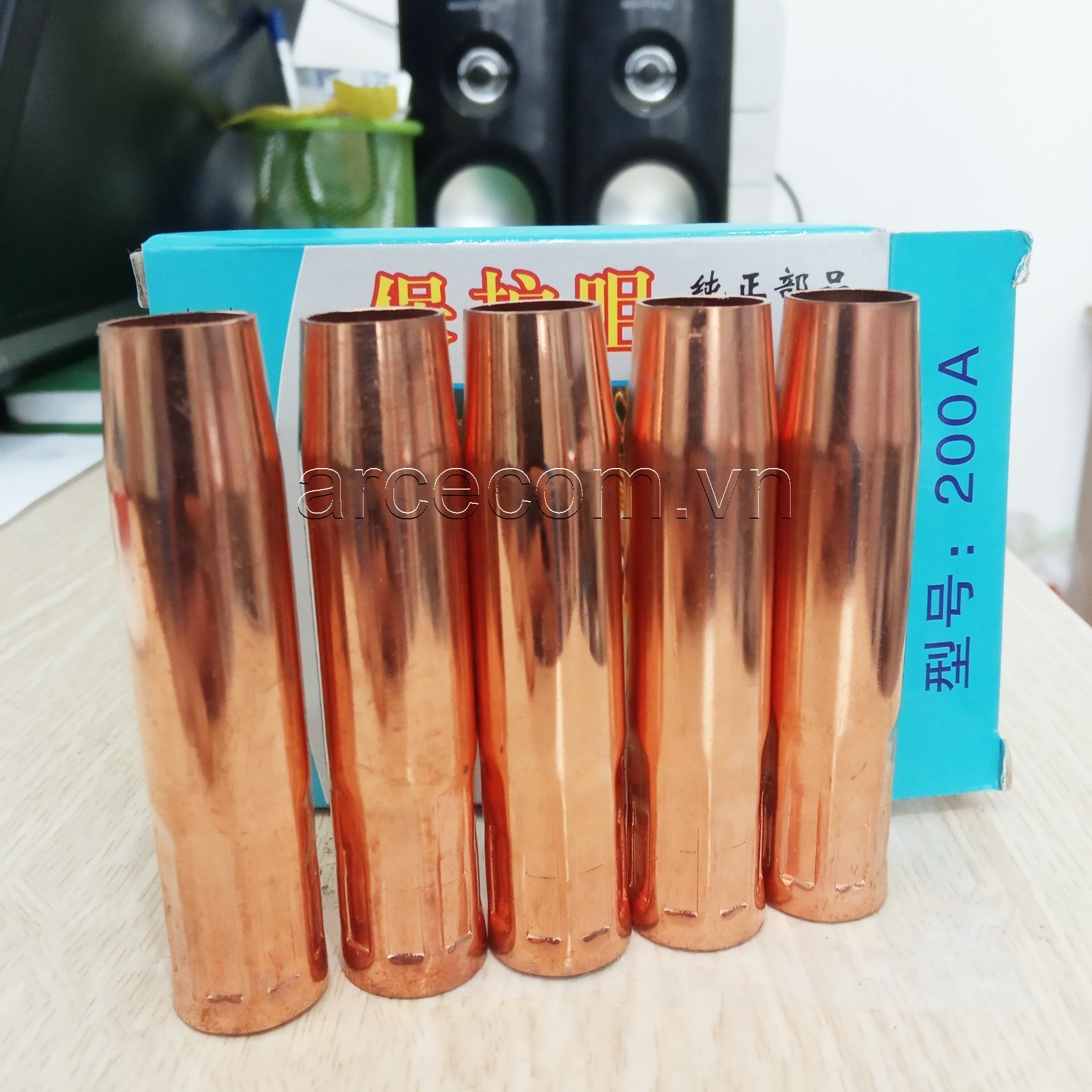 Chụp khí mỏ hàn mig 200A 1.0mm - 5 cái (hộp xanh)
