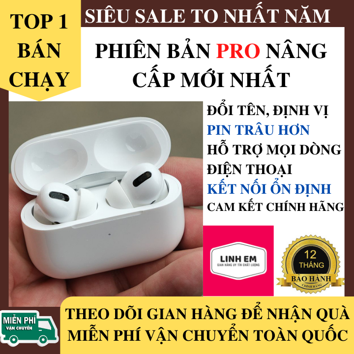 >> BÁO GIÁ TAI NGHE BLUETOOTH THẾ HỆ 12 PHIÊN BẢN PRO NÂNG CẤP HIỆN CỬA SỔ TỰ ĐỘNG KẾT NỐI , NÚT CẢM ỨNG, MICRO HD, GIẢM | Shopee Lazada Sendo Tiki mới nhất 126 Tai nghe Bluetooth Inpods Phiên Bản Pro Nâng Cấp Hỗ Trợ Mọi Dòng Máy, Tai Nghe Bluetooth Mini - Tai Nghe Không Dây, tai nghe bluetooth khong day, tai nghe buetooth, Tai nghe nhét tai