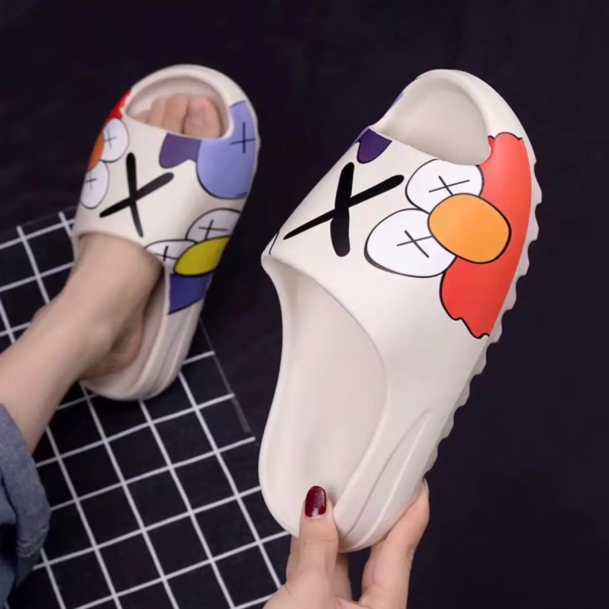 Dép bánh mì YZ, dép chống trượt đi mùa mưa, cực hot (form nhỏ tăng size)