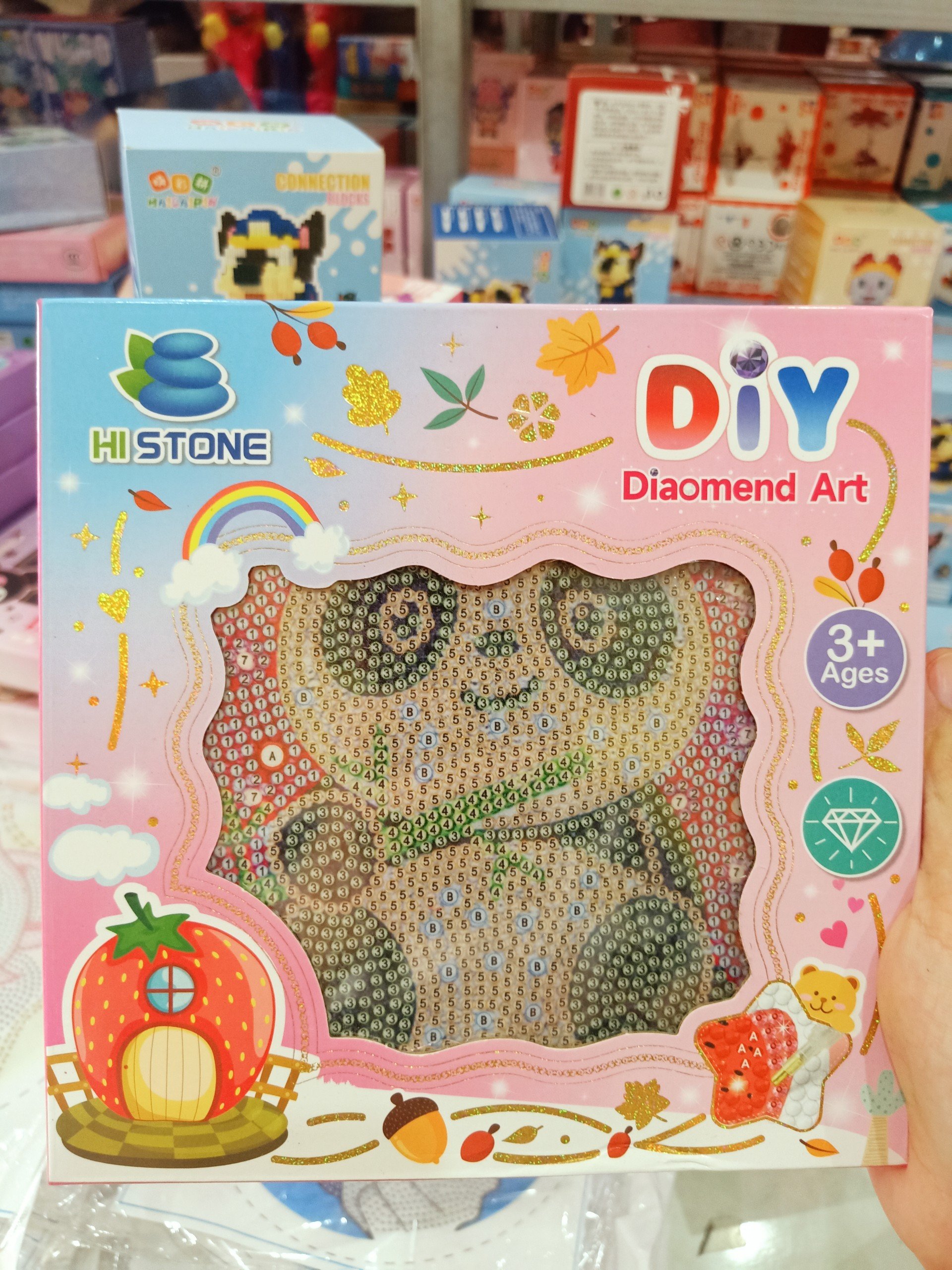 Tranh đính đá cao cấp DOREMON- KT: 40x40Cm (Tranh chưa đính có đầy đủ dụng cụ)