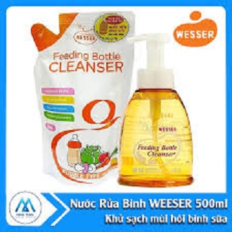 Nước rửa bình sữa Wesser dạng chai 500ml