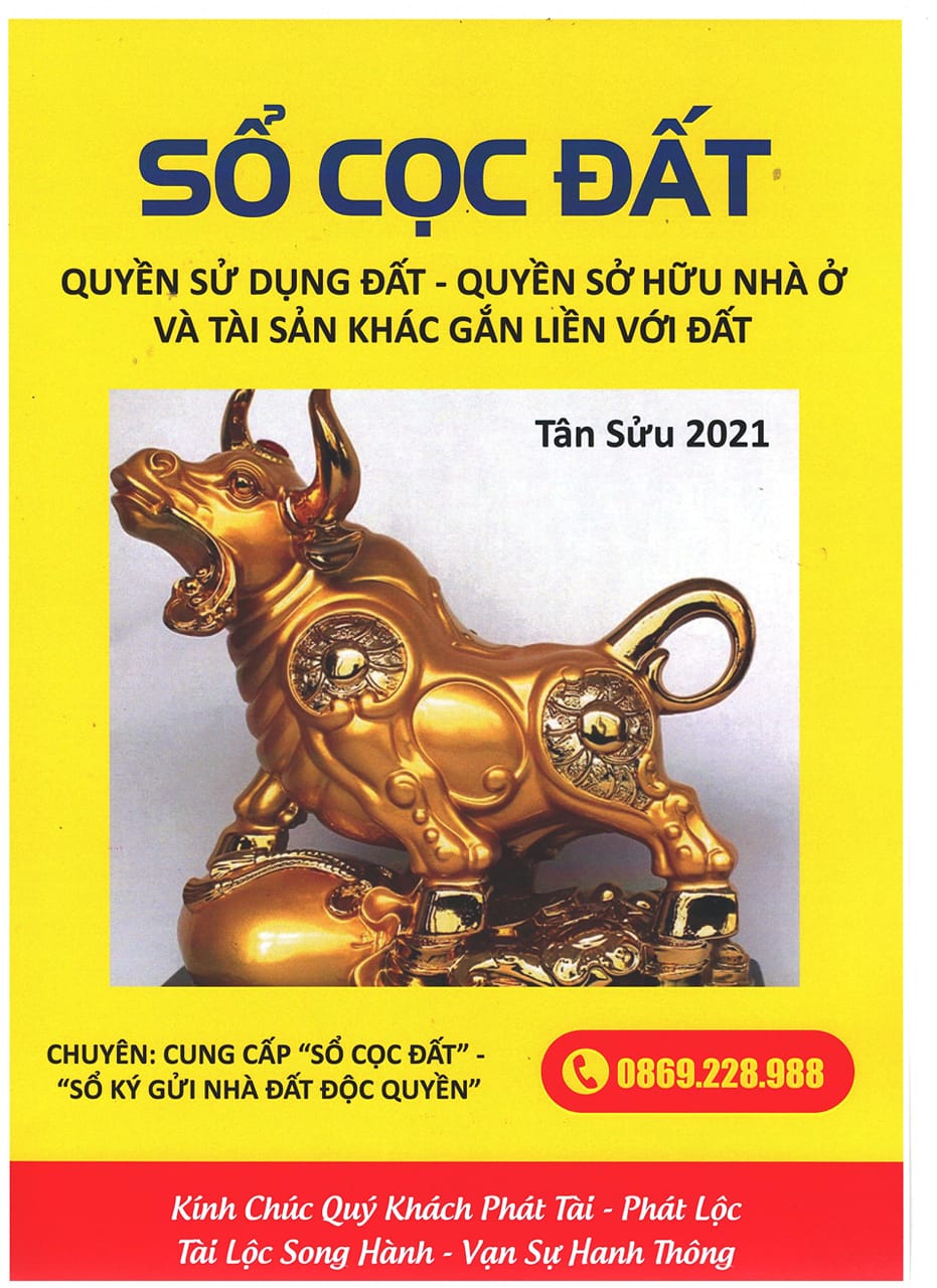 Sổ Cọc Đất Độc Quyền
