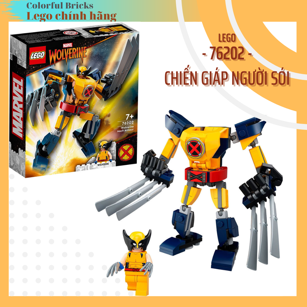 LEGO Marvel 76202 - Chiến giáp Người Sói (Wolverine Mech Armor) - Chính hãng
