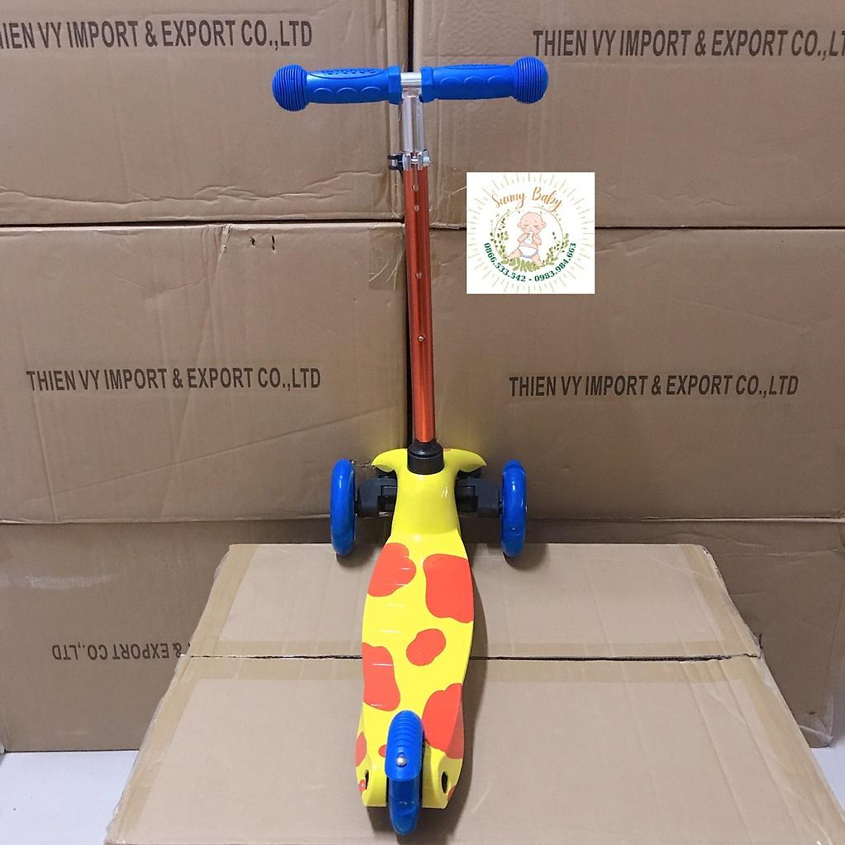 [HCM] Xe Trượt Scooter 3 Bánh Có Đèn Grow Abbott
