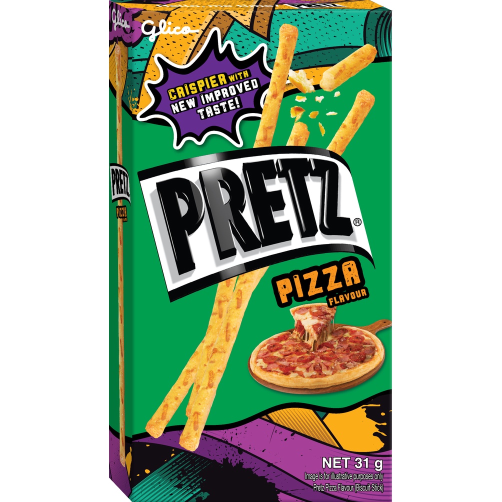 Hộp Lẻ - Bánh Snack Que Pretz Vị Pizza 31G