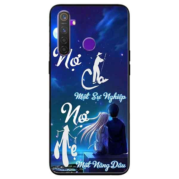 [HCM]Ốp lưng in cho Realme 5 Pro Realme Q Mẫu Nợ Cha Nợ Mẹ